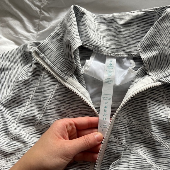 Lululemon Define Jacket Luon Heathered Grey/White - Picture 9 of 16